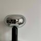 Vintage table lamp, chrome and black lacquered metal, Italy 1960