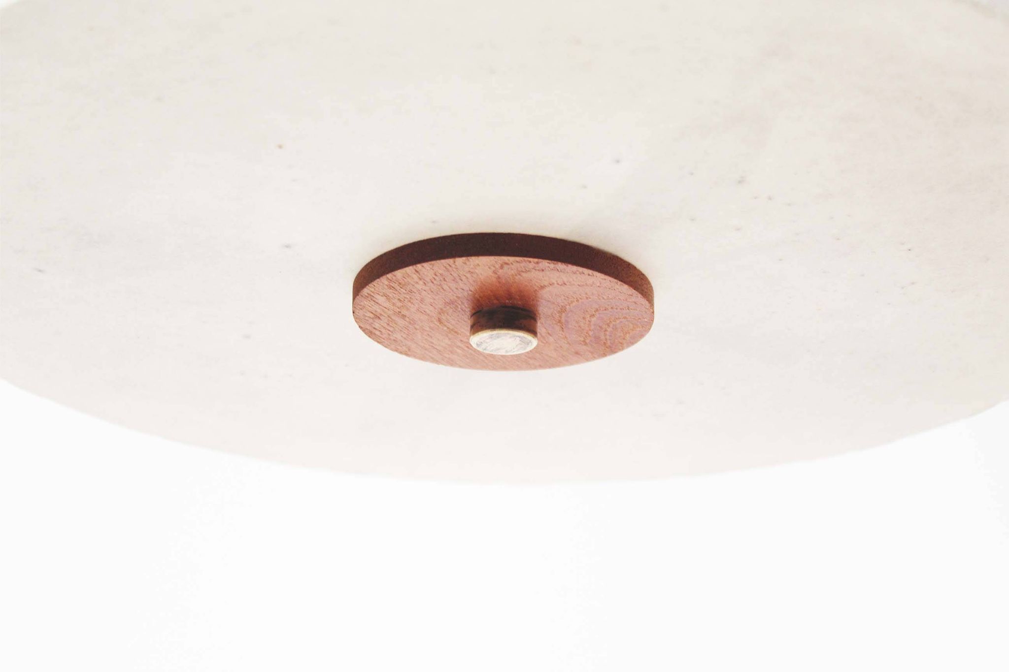 Vintage Scandinavian style ‘Cocoon’ flush mount chandelier by Goldkant Leuchten