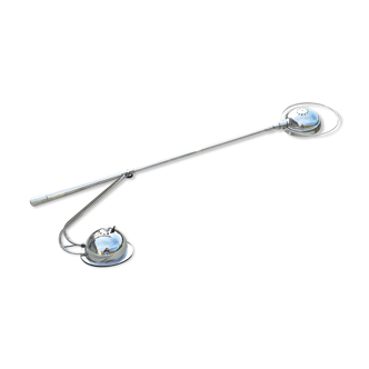 Chrome rocker desk lamp Aluminor 80s