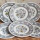 Six assiettes à dessert porcelaine Anglaise WOOD & SONS service Dorset