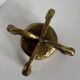 Vintage brutalist bronze candlestick