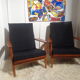 Pair of scandinavian armchairs of the years 60