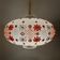 60s embroidered lantern chandelier