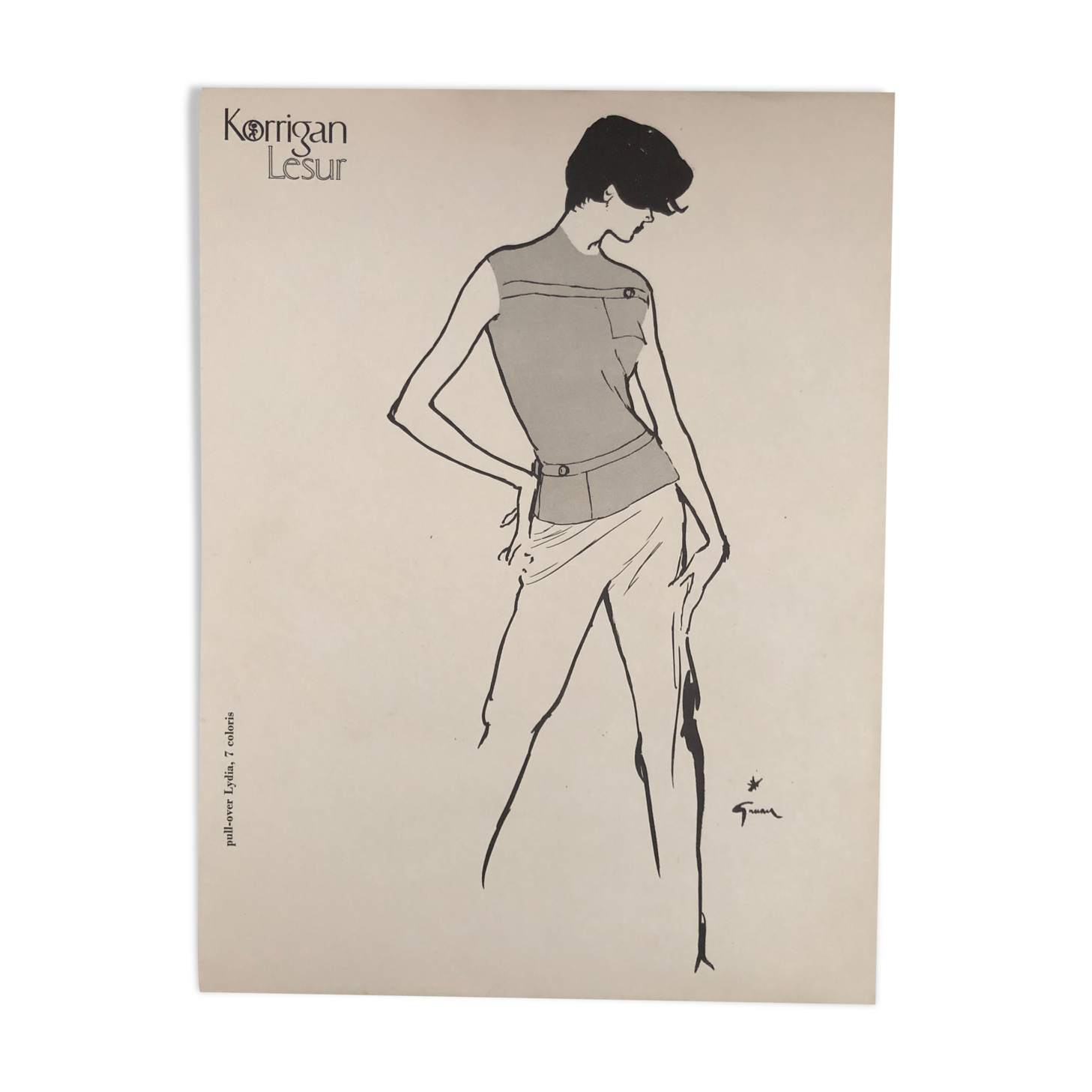 Fashion illustration by Gruau