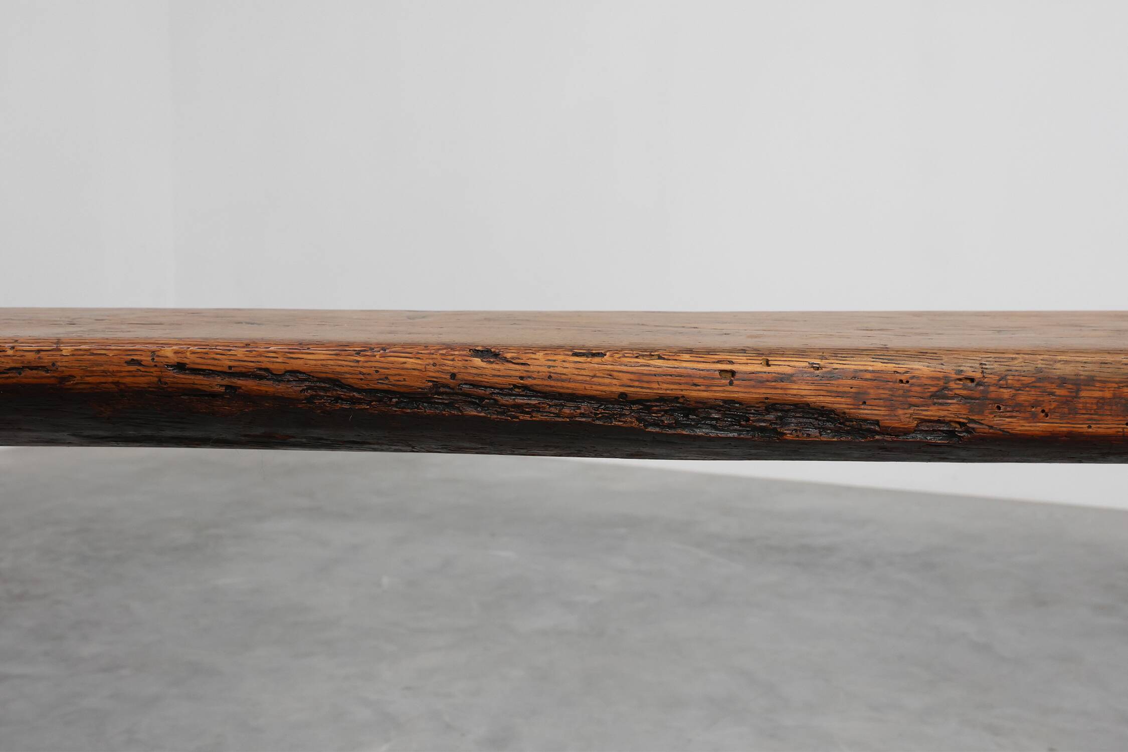 Pair of rustic Oak Benches, France, 1850