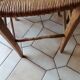 chaises en bois et assise paillée