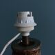 Lampe en grès de Puisaye pyrité années 70