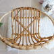 Adult-sized rattan shell chair