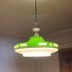 Vintage green UFO-shaped pendant light