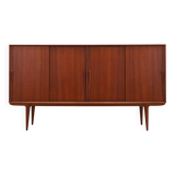 Teak highboard, Danish design, 1970s, manufacturer: Omann Jun