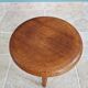 Modernist tripod stool in solid wood, 1950s
