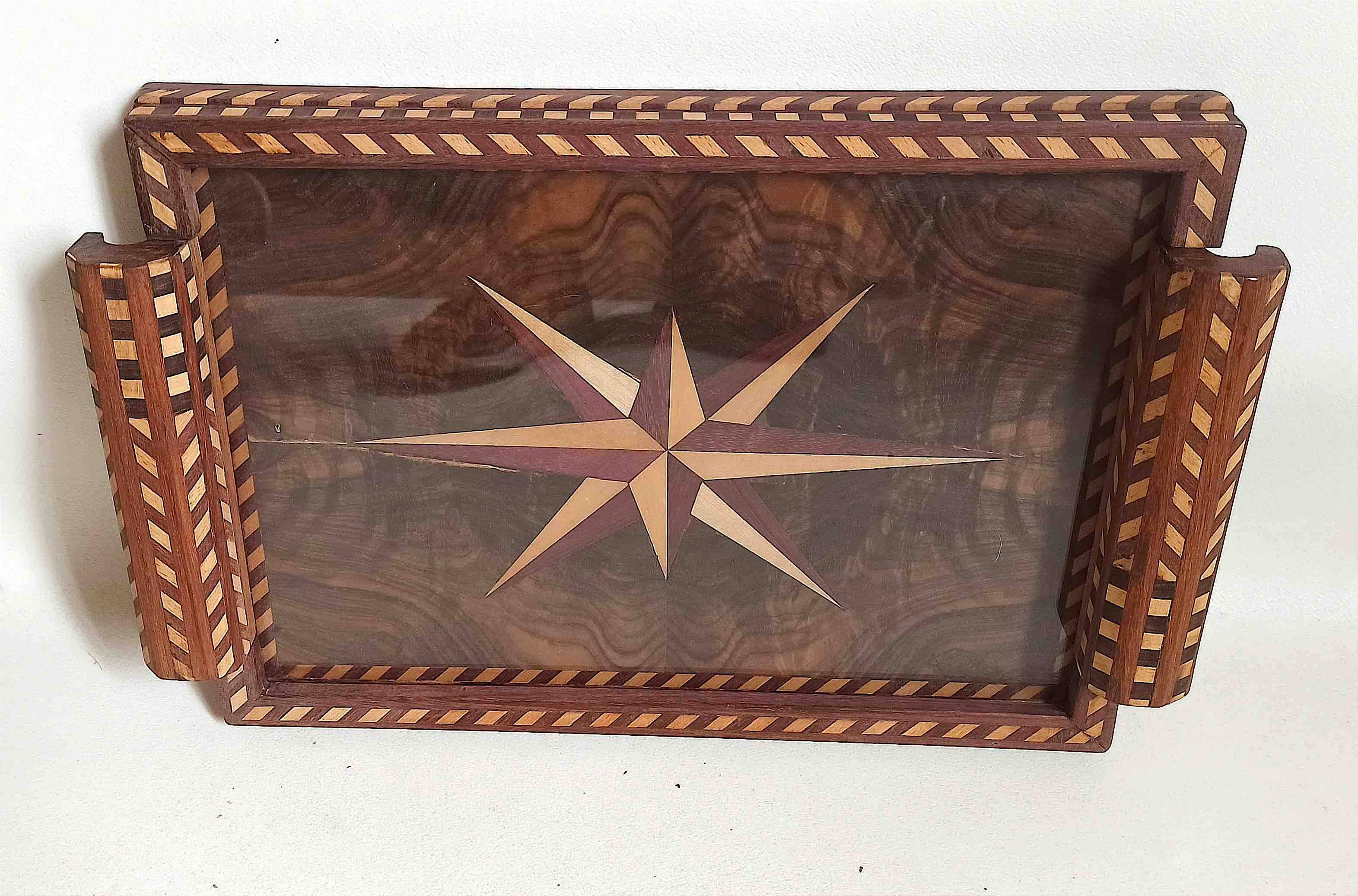 Art Deco marquetry tray
