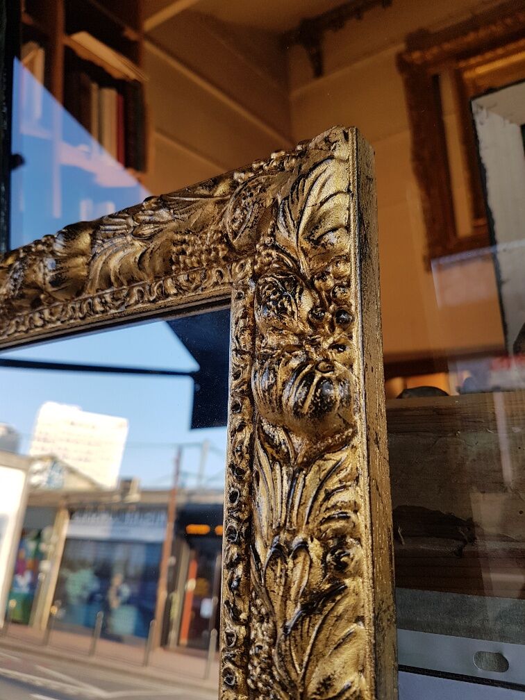 Golden mirror, francesca model 175 x 55 cm