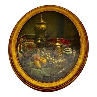 Tableau ancien nature morte