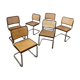 Lot de 6 chaises Cesca B32 Marcel Breuer, 1970