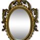 Baroque gold mirror