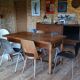 Table de ferme en orme à rallonges 6/10 personnes