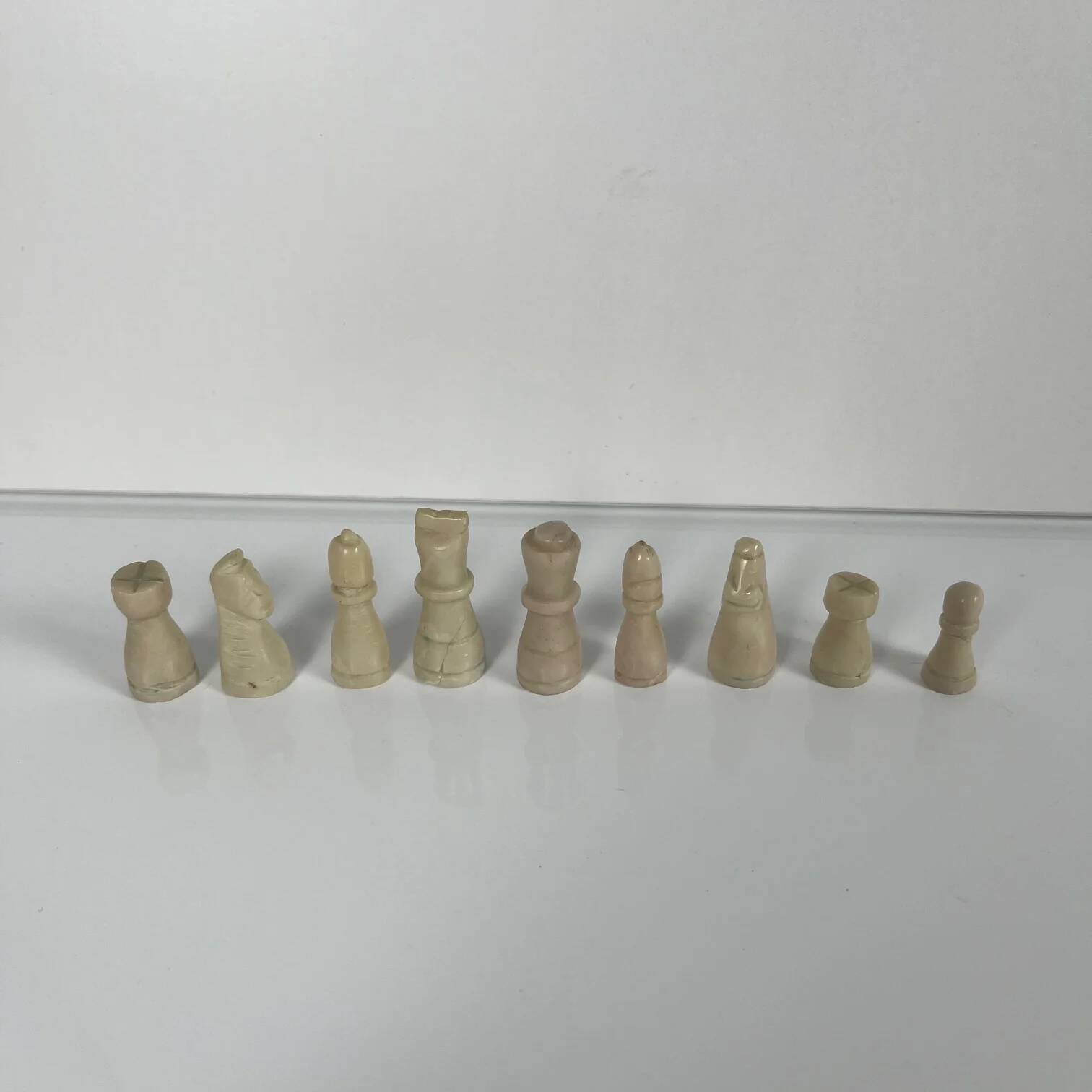 Decorative chess set in malachite, 1950–1970