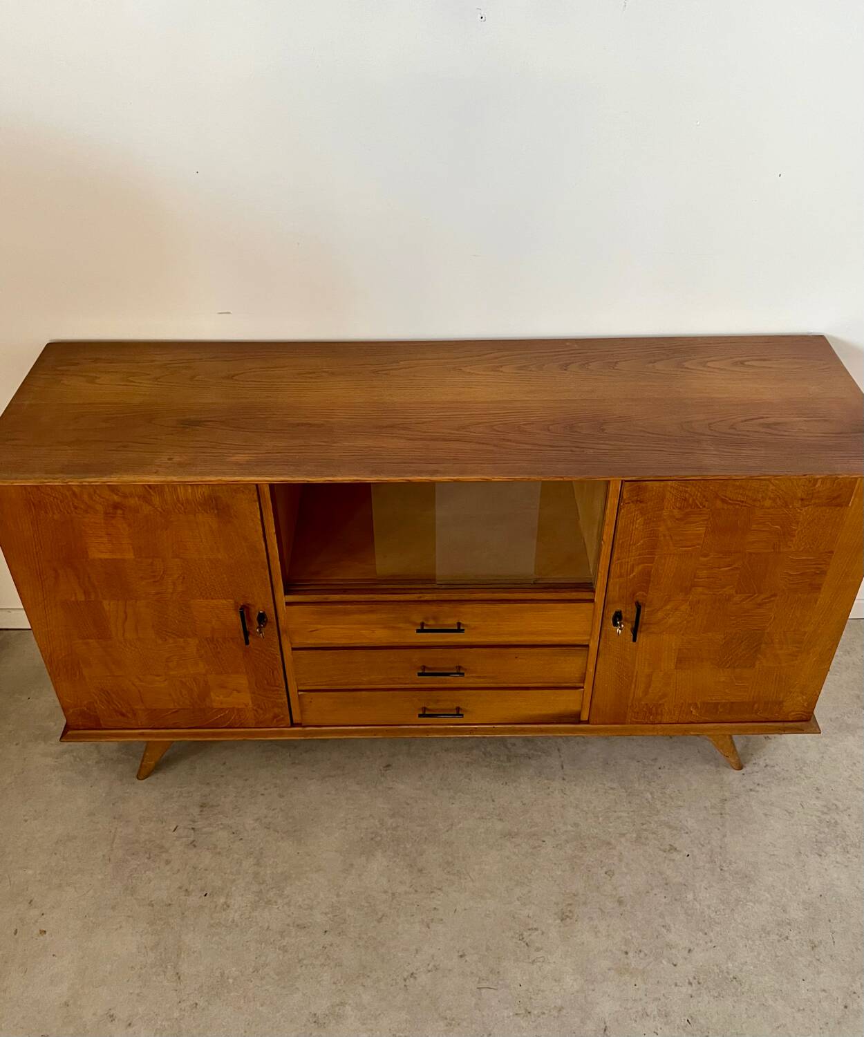 Old oak sideboard from the 50s, reconstruction period
