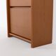 Venetian blind door shoe cabinet, 1940s