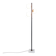 Vintage Italian Stilnovo floor lamp from the mid-century with opaline glass globes and a marble base.