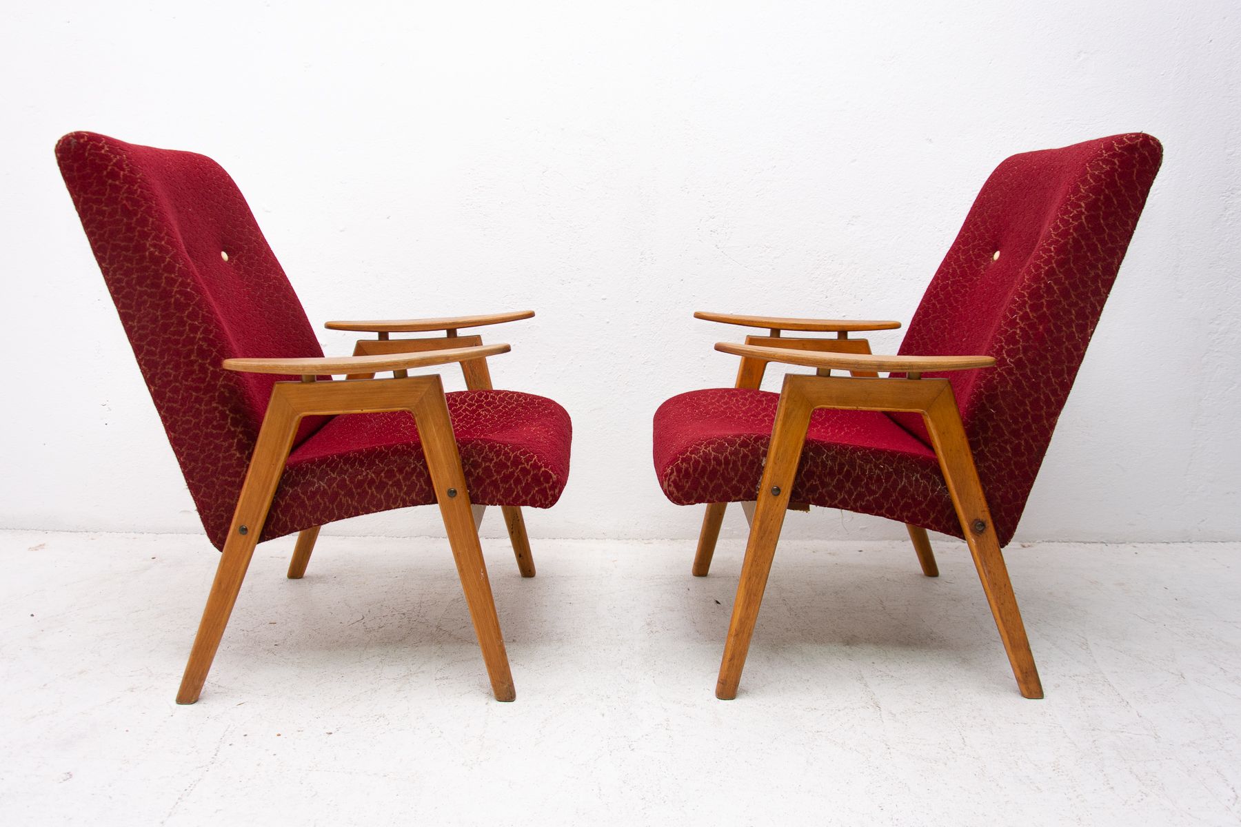 Pair of armchairs by Jaroslav Šmídek for UP závody, 1960´s