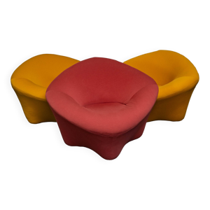 3 fauteuils Space Age