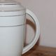 Vintage Art Deco coffee pot in Limoges porcelain by Charles Ahrenfeldt – gold trim.