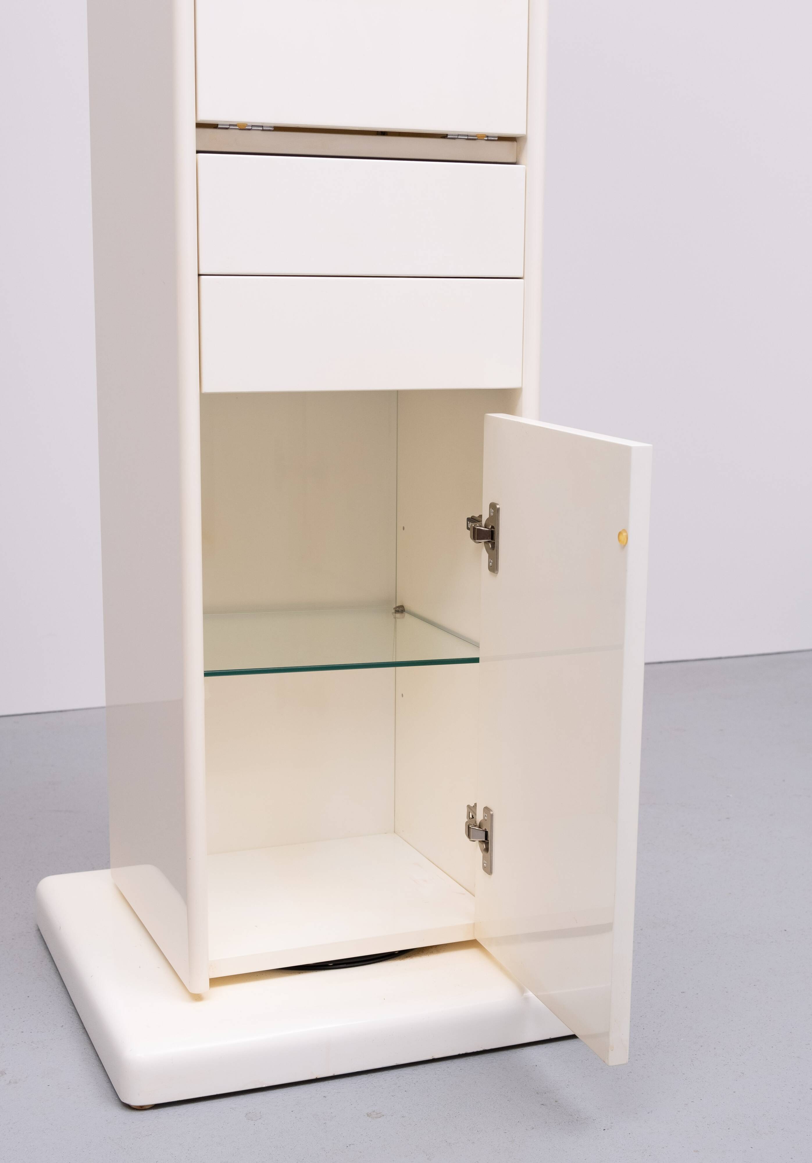 Free standing revolving Bathroom cabinet by Tulli Zuccari Italy
