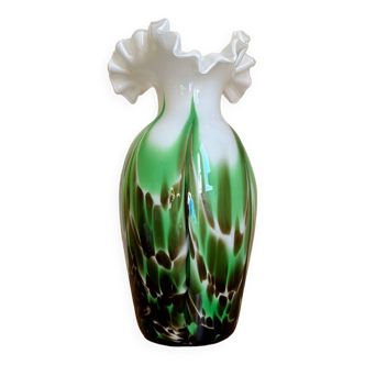 Clichy glass vase from the 1950s