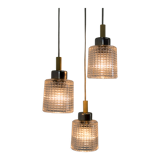 Mid century adjustable glass suspension by Pokrok Zilina, 1970s