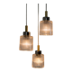 Mid century adjustable glass suspension by Pokrok Zilina, 1970s