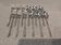 6 lunch forks 6 coffee spoons silver plated metal goldsmith SFAM Russian