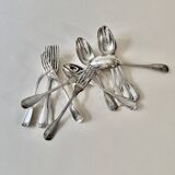 Twelve-piece silver-plated cutlery set