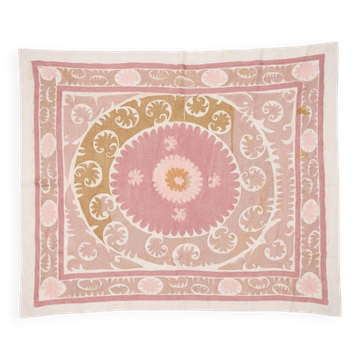 Vintage hand-embroidered tablecloth 141x168 cm