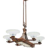 Art Deco Ezan liner chandelier