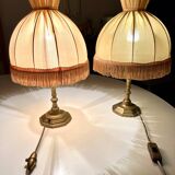 Lot 2 lampes de chevet anciennes