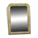 Miroir époque Louis Philippe à décors de fleurs 86x62 cm