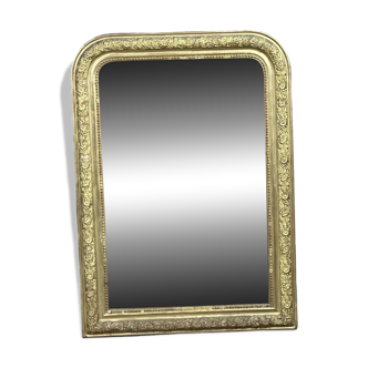 Louis Philippe period mirror with flower decorations 86x62 cm