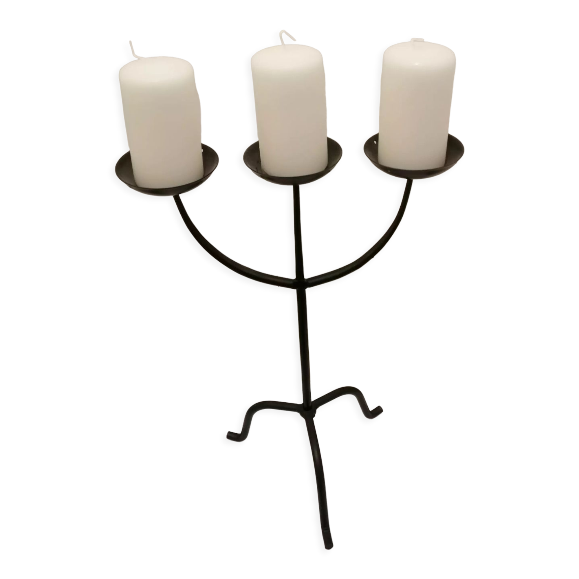 Candle holder wrought iron candle