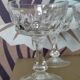 6 crystal champagne glasses