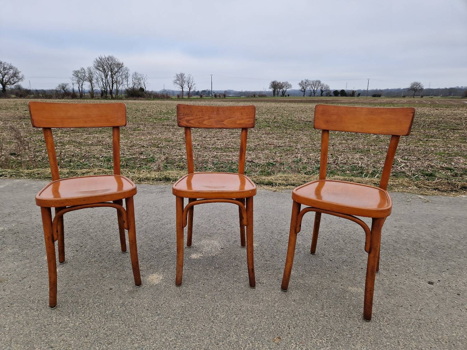 Set of 3 bistro chairs