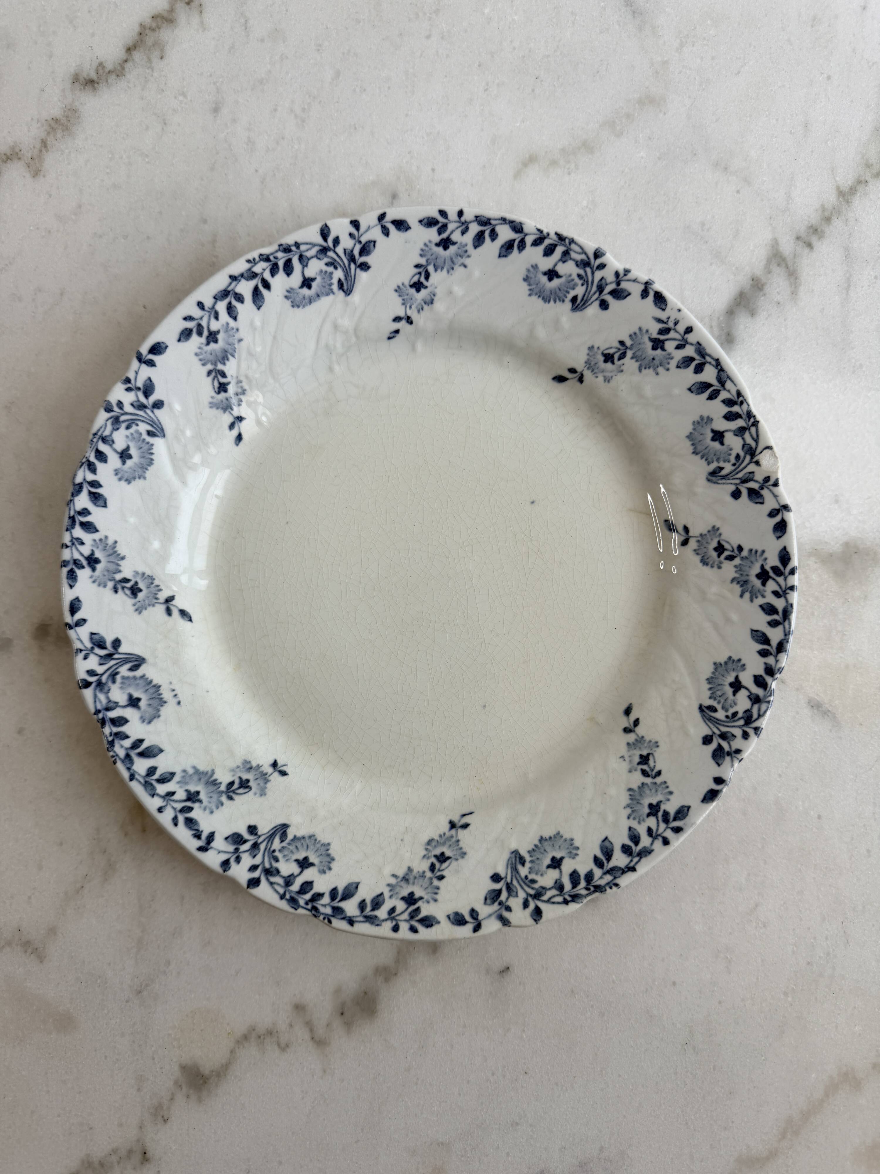 Set of two dessert plates - Luneville