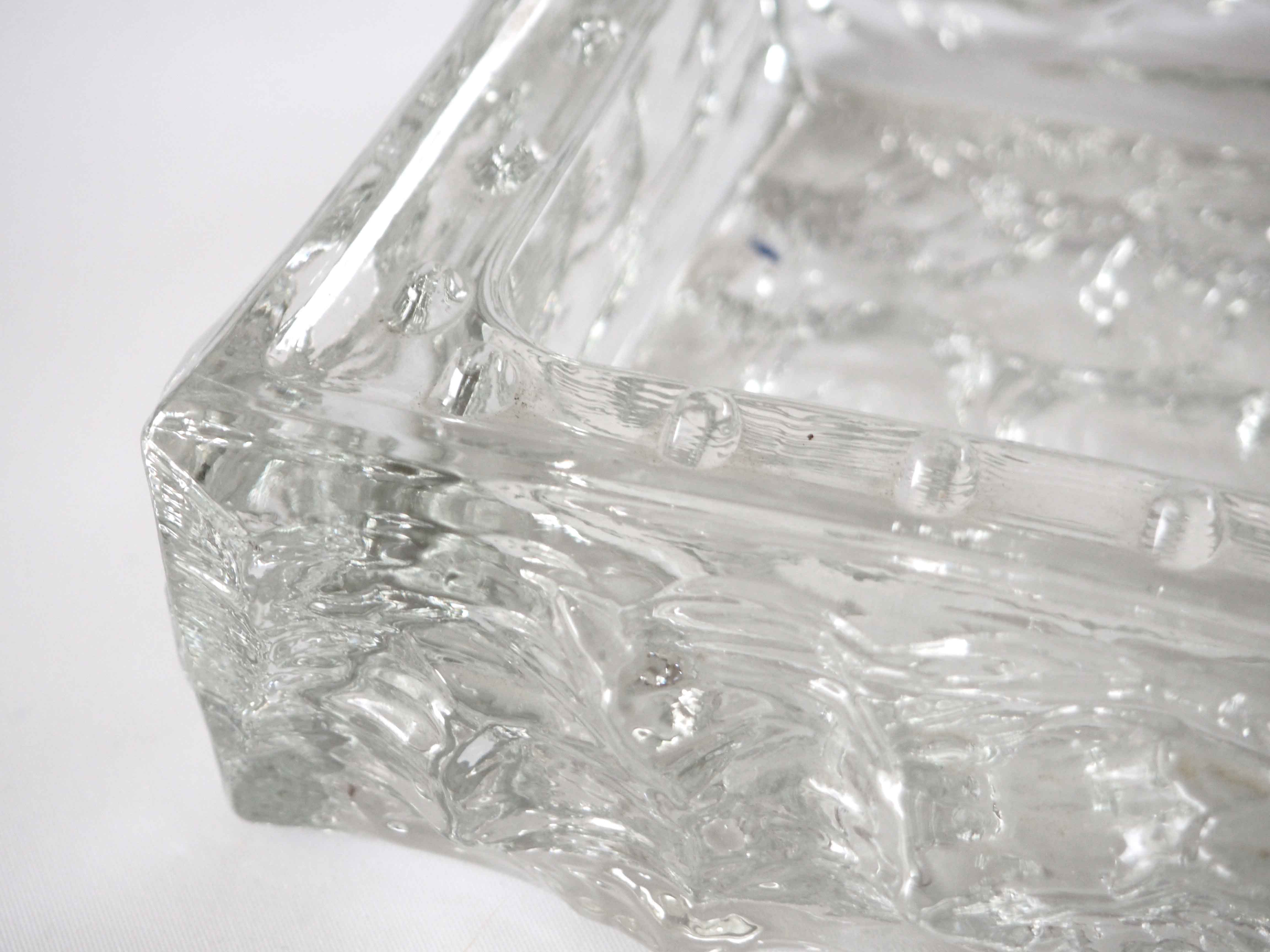 Empty cut glass pocket