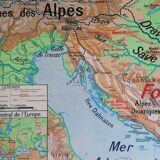 Old school map Vidal Lablache No. 32 Danubian States.