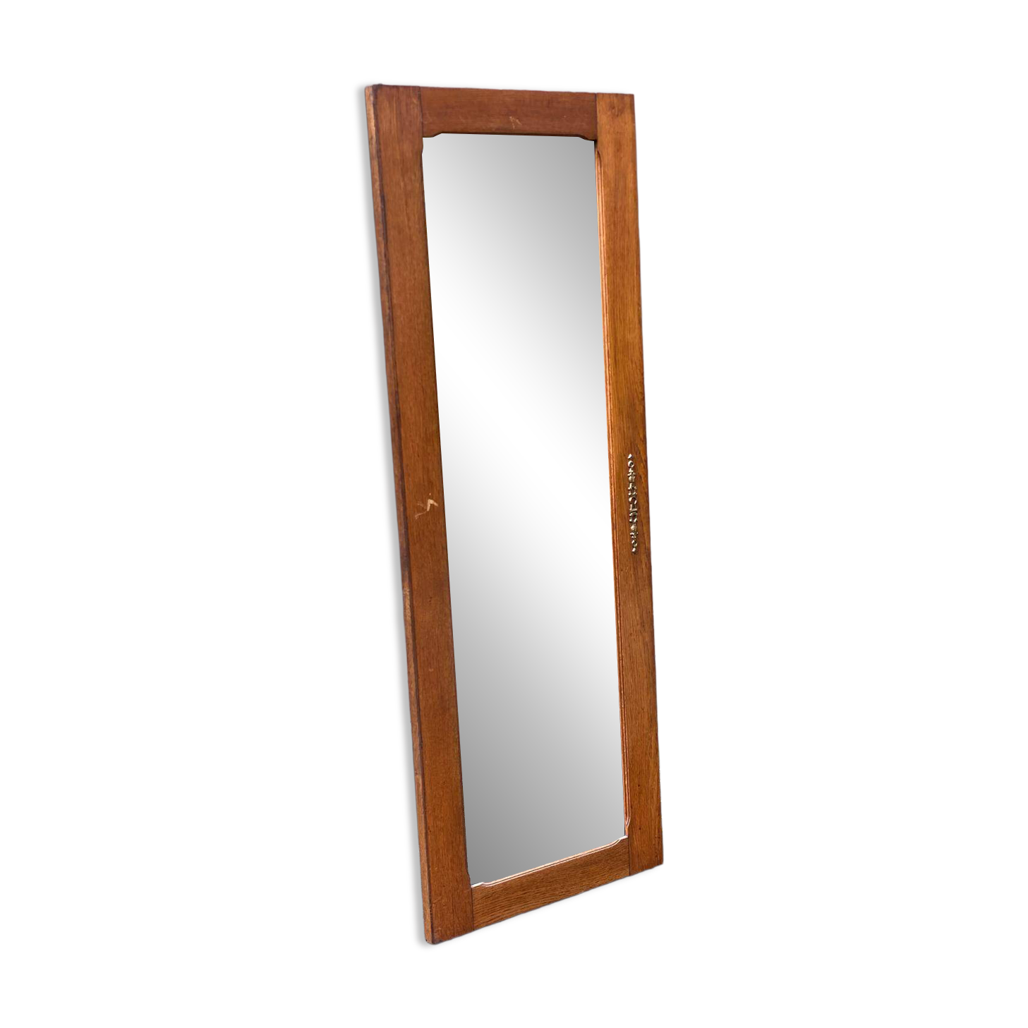 Vintage oak mirror 48x133cm