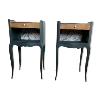 Pair of renovated Louis XV style bedside tables