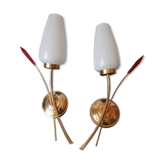 Pair of 50s wall light