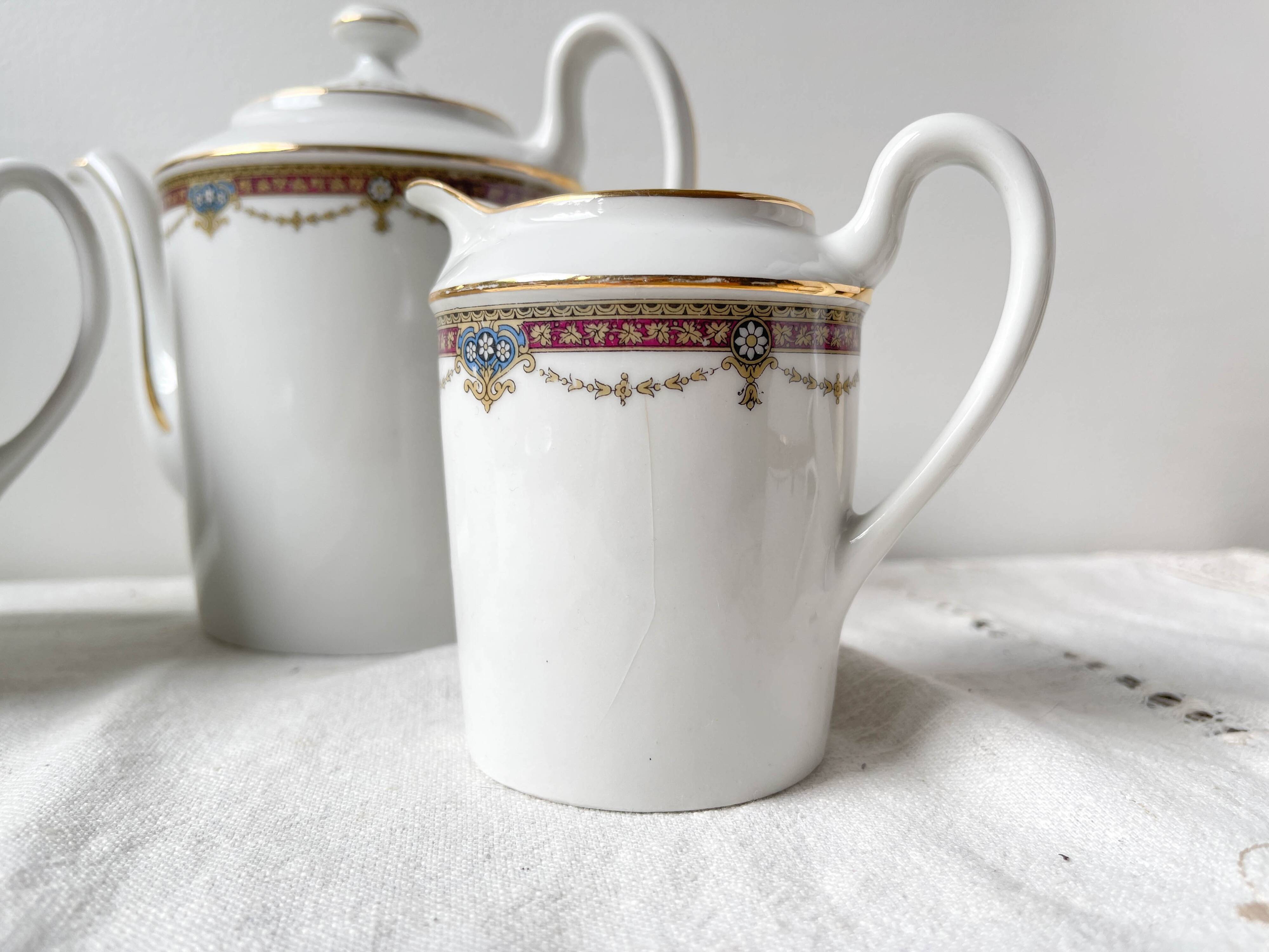 UML France Vintage Porcelain Tea Coffee Set for 2 People