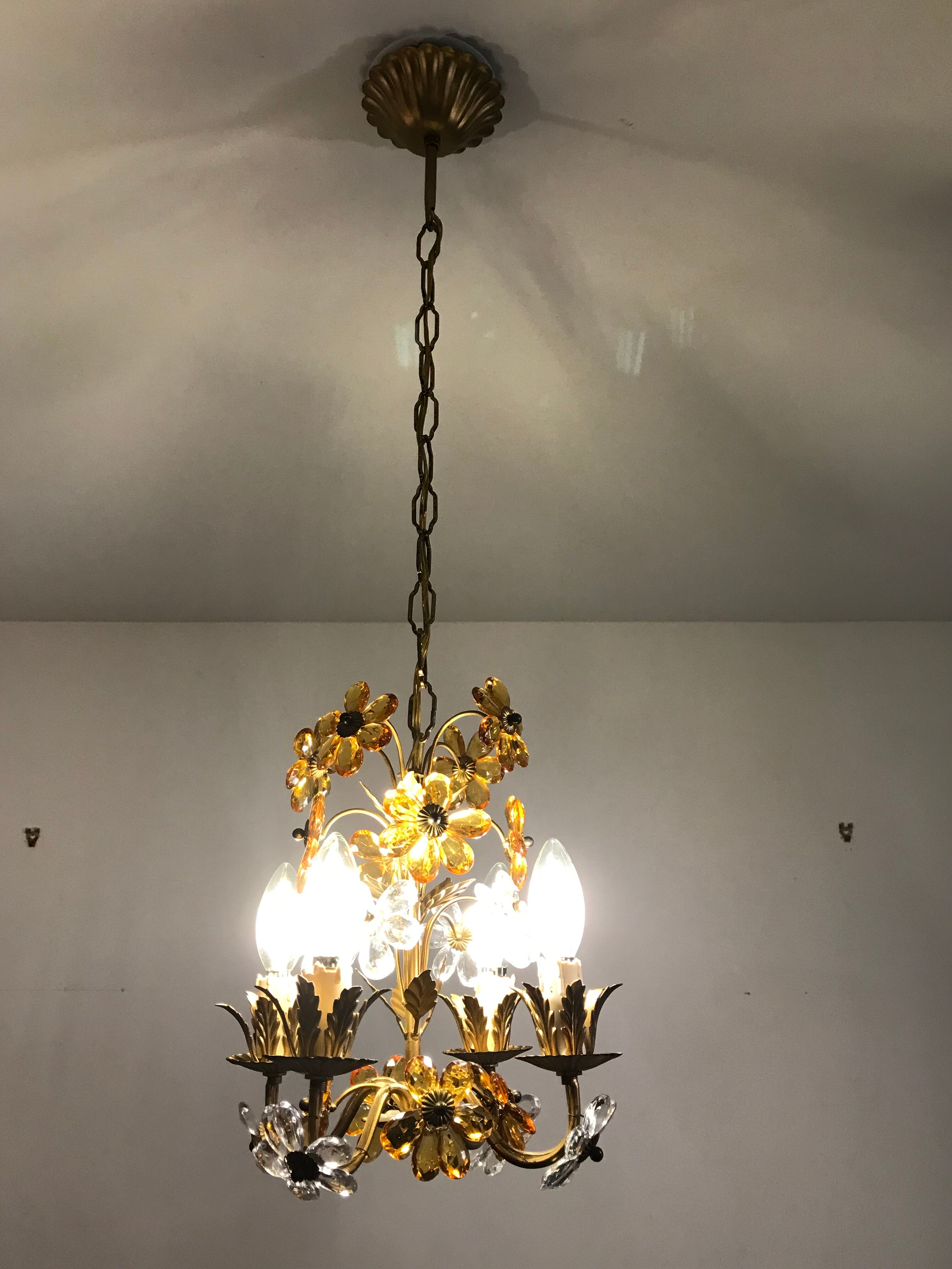 Murano crystal chandelier